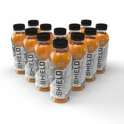 Shield Hydration SHIELD Zero Electrolyte Hydration Ready-To-Drink Bottle - Orange Flavored (12 Pack) Z2-02-16.9-12-OR